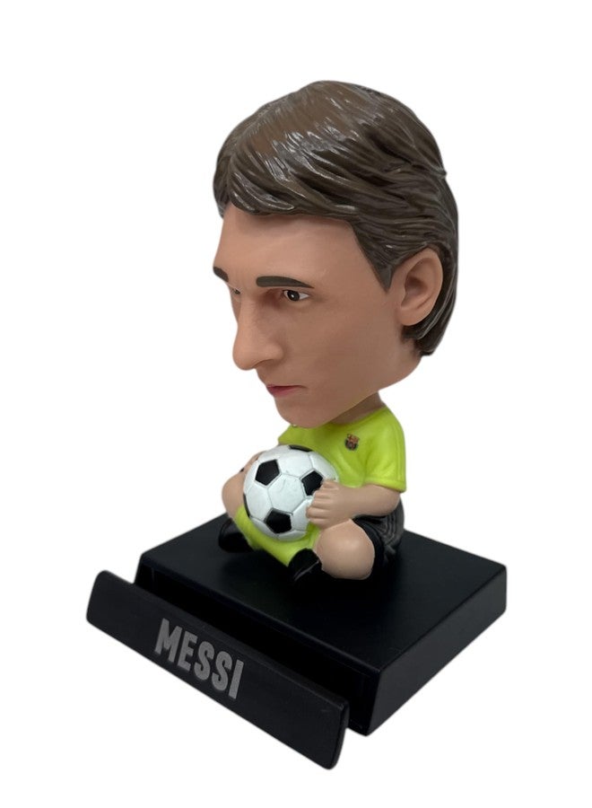 AUGEN Super Hero Messi F Action Figure Limited Edition Bobblehead with Mobile Holder for Car Dashboard, Office Desk & Study Table (Pack of 1) - Image 3